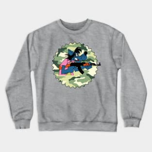 Wolf with assault refile AK47 Crewneck Sweatshirt